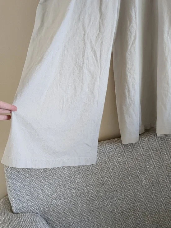 15" Across The Waist Everybody.World Cotton Drawstring Pull-On Wide Leg Pants - Picture 4 of 9